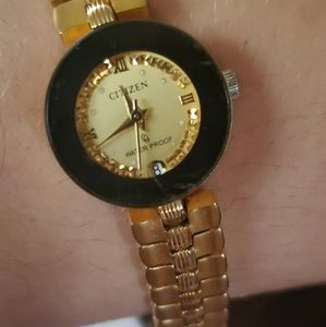 Citizen gold-plated slim women watch